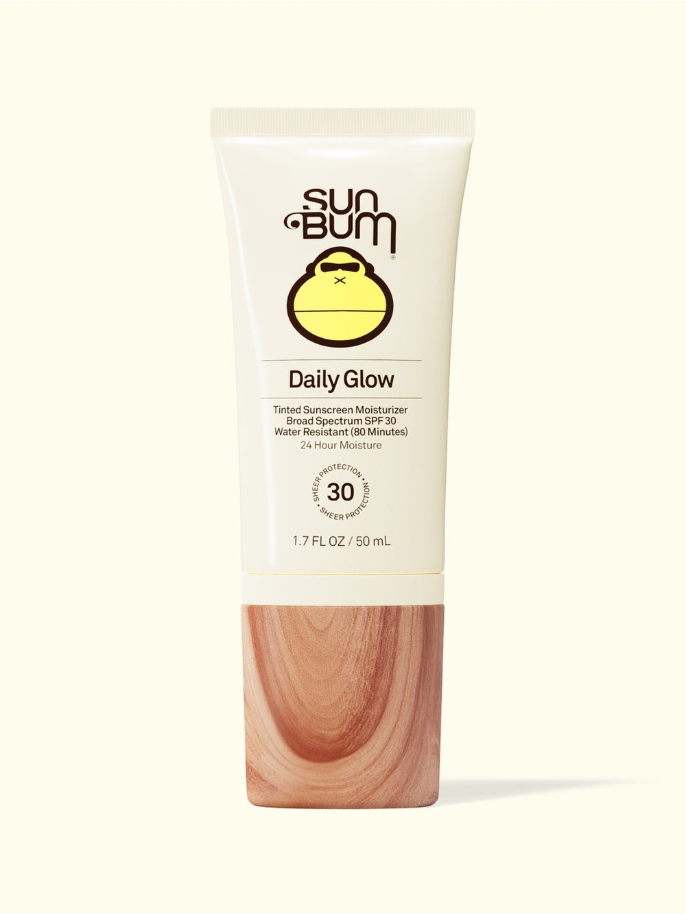Sun Bum Daily Glow SPF 30 tinted sunscreen moisturizer Lotion glowy finish 1.7